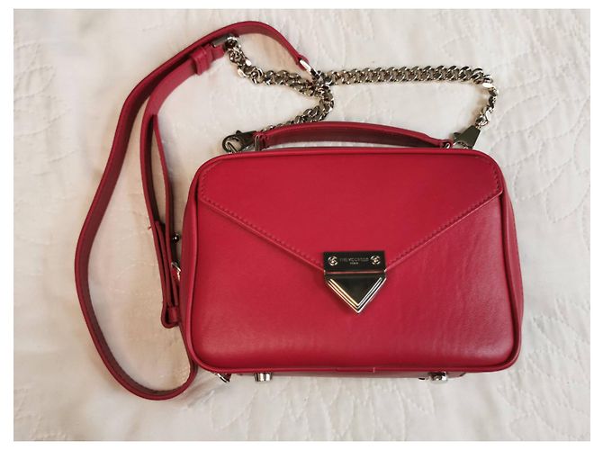 Borsa a mano Barbara in pelle rossa The Kooples Rosso Silver hardware - vista 15