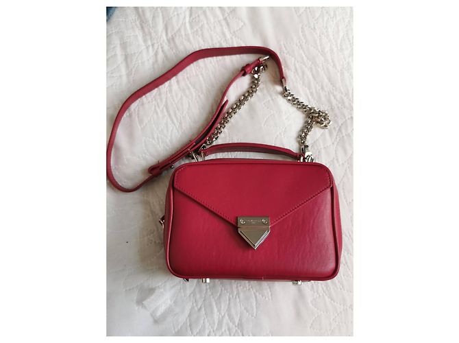 Borsa a mano Barbara in pelle rossa The Kooples Rosso Silver hardware - vista 2