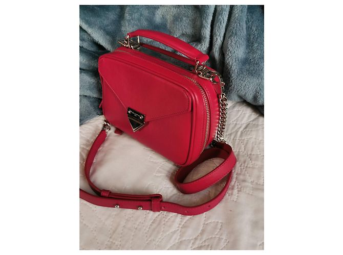 Borsa a mano Barbara in pelle rossa The Kooples Rosso Silver hardware - vista 3
