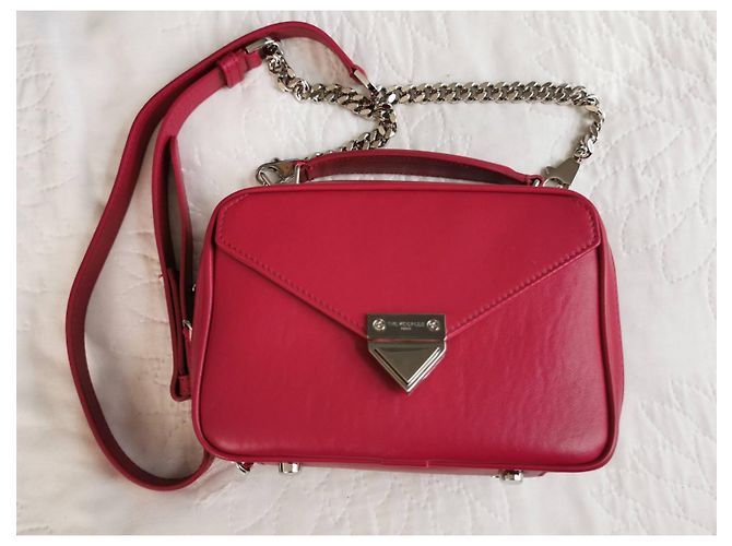 Borsa a mano Barbara in pelle rossa The Kooples Rosso Silver hardware - vista 8
