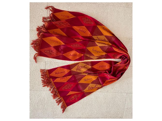 Autre Marque Estola muy grande de la “Comédie-Française” 100% Lana - 200 X 68 cm - vista 8
