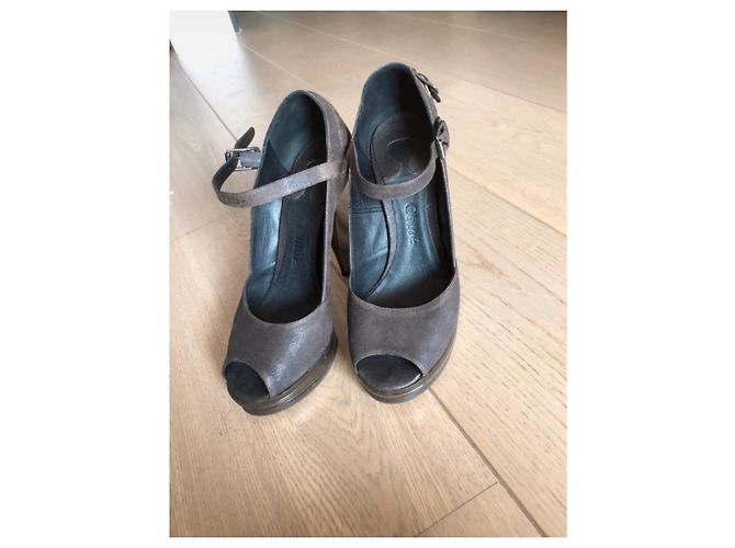 Sandali Chloé T in pelle marrone scuro 36.5 - vista 3