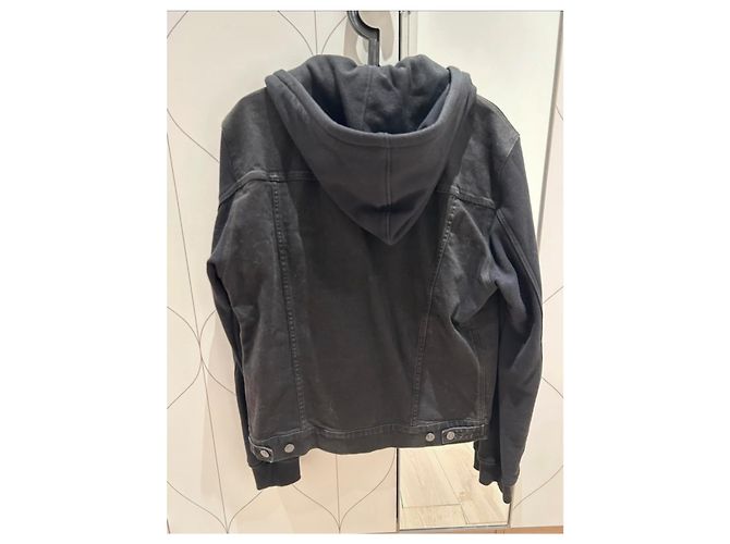 The Kooples Sport Die Kooples Jeansjacke Größe XL Schwarz - Ansicht 4