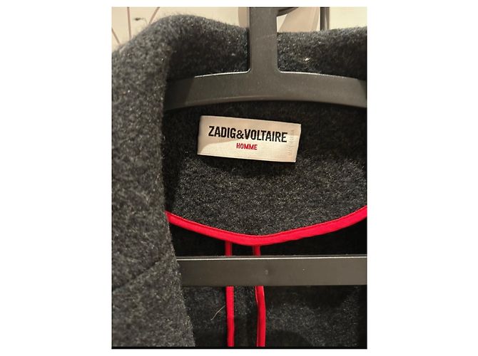 Zadig & Voltaire jacket 100% Wool Size L Dark grey - view 2