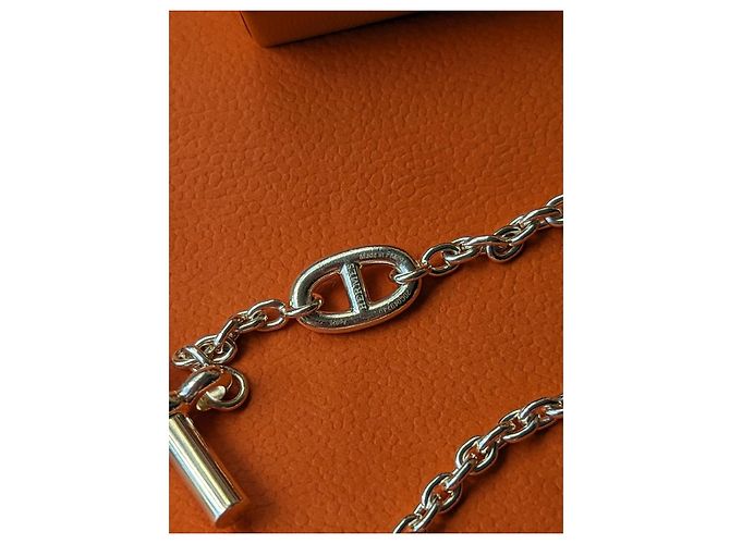Hermès Farandole 160 cm Colar Longo Prata 925 Caixa Hardware prateado - vista 14