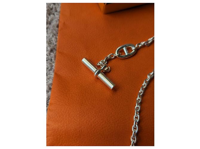 Hermès Farandole 160 cm Colar Longo Prata 925 Caixa Hardware prateado - vista 15