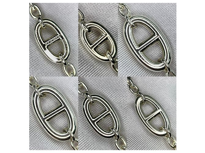 Hermès Farandole 160 cm Colar Longo Prata 925 Caixa Hardware prateado - vista 6