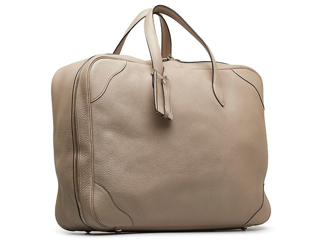 Victoria Hermès Hermes Brown Clemence Vittoria II 50 Marrone Beige - vista 2