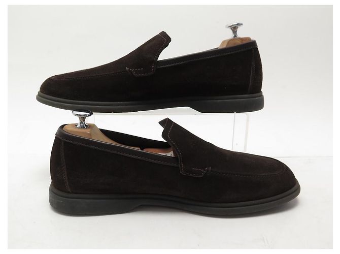 NUOVE SCARPE BERLUTI LATITUDE SCRITTO S5014 9 43 SCARPE SCAMOSCIATE - vista 2