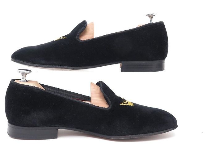 Church's SCARPE SOVRANO VINTAGE CHURCH 7 41 CIABATTE A SCATOLA MOCASSINI IN VELLUTO - vista 2