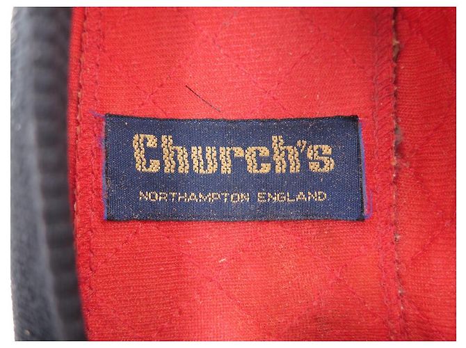 Church's SCARPE SOVRANO VINTAGE CHURCH 7 41 CIABATTE A SCATOLA MOCASSINI IN VELLUTO - vista 6