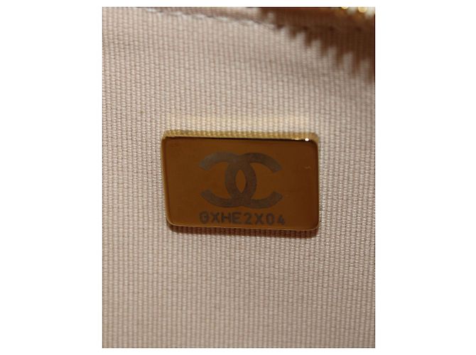 Borsa hobo piccola Chanel Moon in pelle beige Bianco Crudo - vista 10
