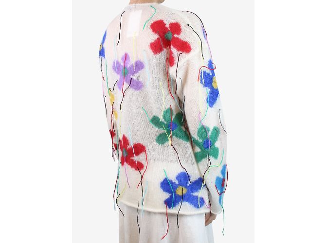Ports 1961 Pullover aus Mohair mit mehreren Blumenmustern – Größe S Mehrfarben - Ansicht 2