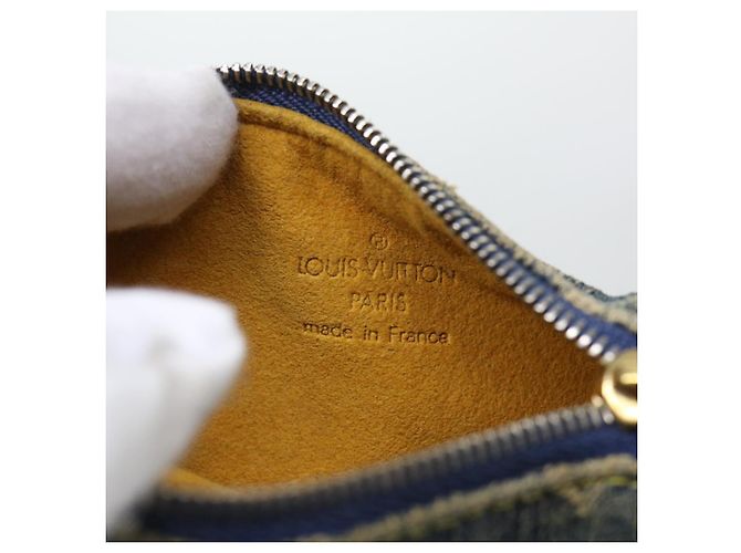 LOUIS VUITTON Monogram Denim Trousse Speedy Pochette Bleu M95082 Auth LV 53409 - vue 12