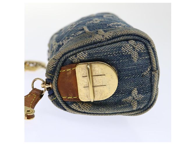 LOUIS VUITTON Monogram Denim Trousse Speedy Pochette Bleu M95082 Auth LV 53409 - vue 14