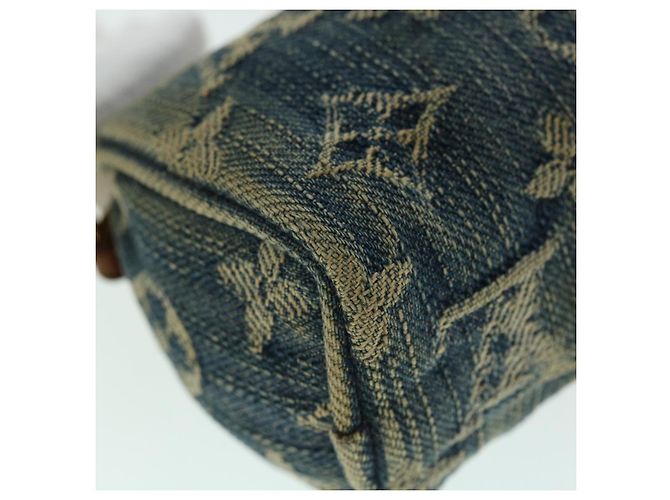 LOUIS VUITTON Monogram Denim Trousse Speedy Pochette Bleu M95082 Auth LV 53409 - vue 16