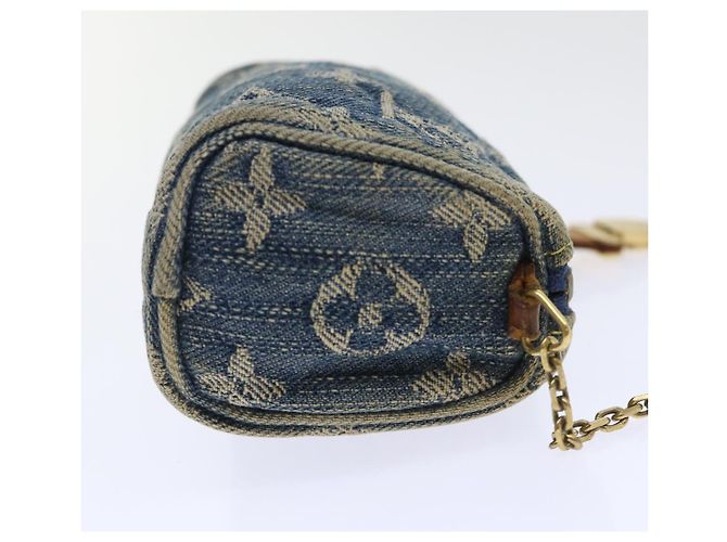 LOUIS VUITTON Monogram Denim Trousse Speedy Pochette Bleu M95082 Auth LV 53409 - vue 5
