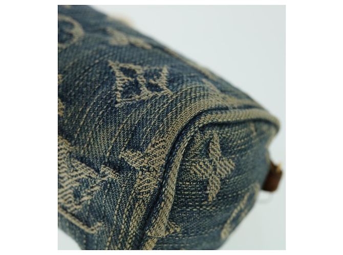 LOUIS VUITTON Monogram Denim Trousse Speedy Pochette Bleu M95082 Auth LV 53409 - vue 7