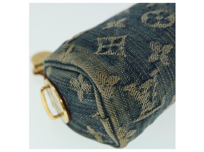 LOUIS VUITTON Monogram Denim Trousse Speedy Pochette Bleu M95082 Auth LV 53409 - vue 8