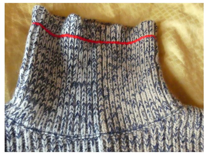 Victoria Beckham Wollpullover Grau und Hellbraun - Ansicht 5