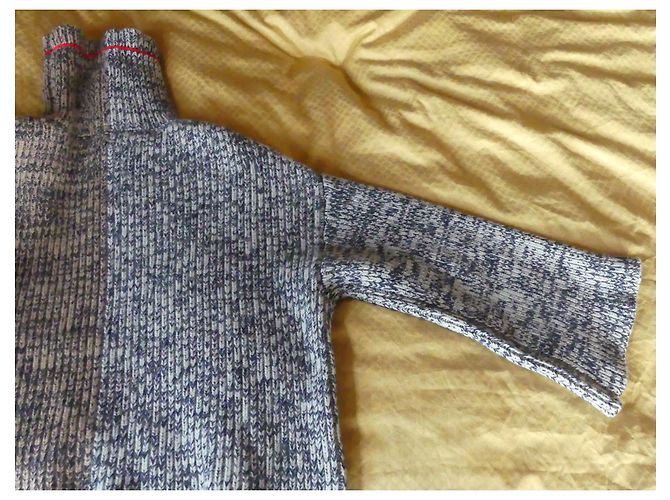 Victoria Beckham Wollpullover Grau und Hellbraun - Ansicht 6