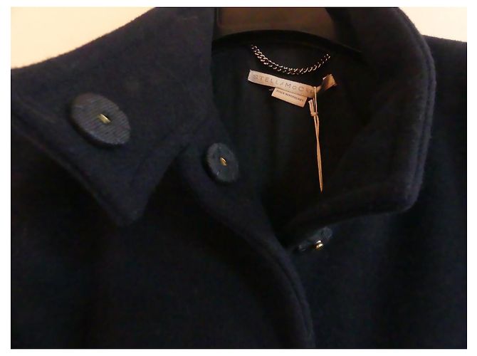 Stella Mc Cartney Capa de lana Stella McCartney Azul marino - vista 11