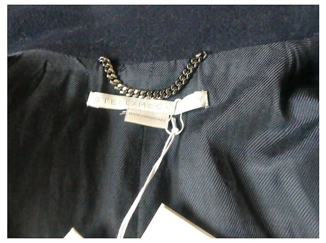 Stella Mc Cartney Capa de lana Stella McCartney Azul marino - vista 4