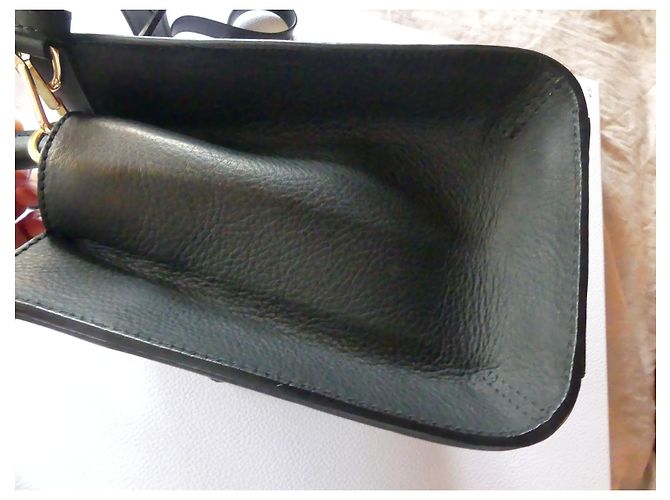 Borsa a mano Victoria Beckham in pelle nera Nero - vista 3