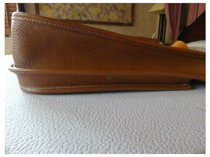 Evelyne Borsa a mano Hermès Evelyn 29 in pelle Gold Marrone - vista 9