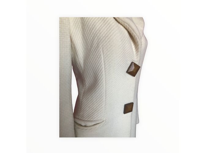 Autre Marque CLASS CAVALLI Cappotti T.fr 38 WOOL Crudo - vista 11