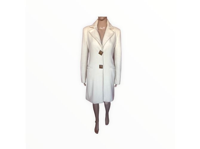 Autre Marque CLASS CAVALLI Cappotti T.fr 38 WOOL Crudo - vista 4