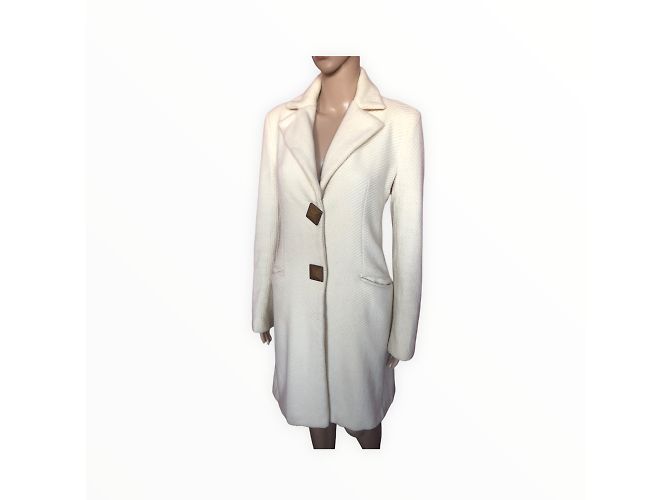 Autre Marque CLASS CAVALLI Cappotti T.fr 38 WOOL Crudo - vista 5