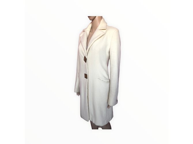 Autre Marque CLASS CAVALLI Cappotti T.fr 38 WOOL Crudo - vista 6