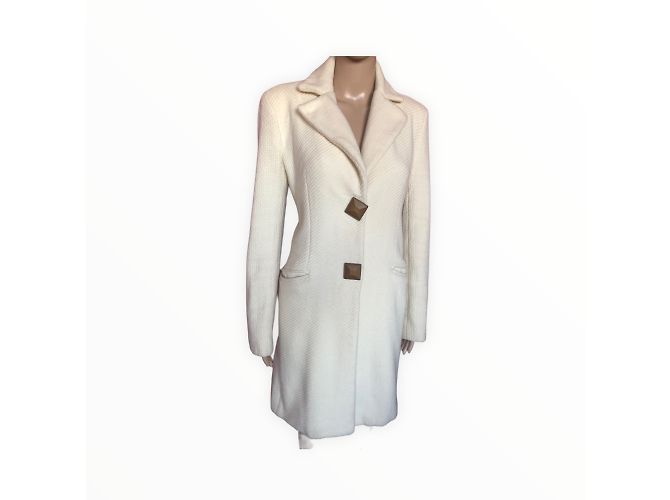 Autre Marque CLASS CAVALLI Cappotti T.fr 38 WOOL Crudo - vista 7