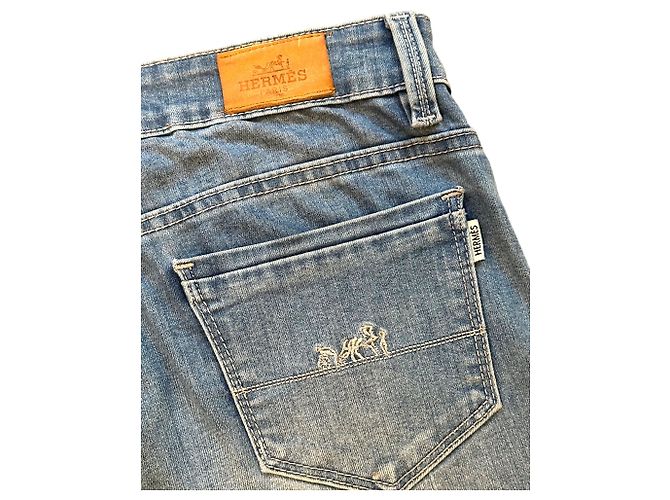 Hermès Jeans HERMES 42  Blu - vista 4