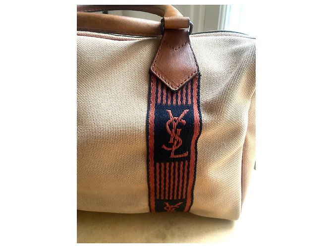 Borsa Yves Saint Laurent Beige - vista 5