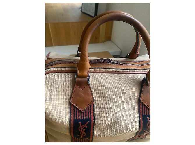 Borsa Yves Saint Laurent Beige - vista 8