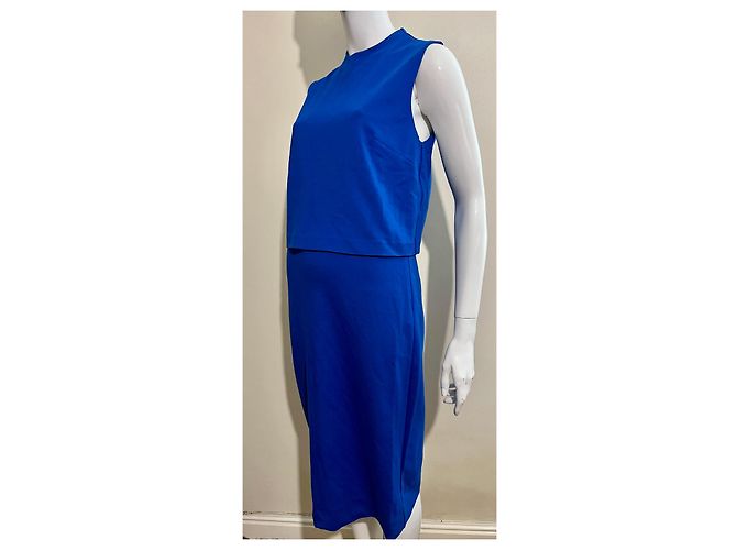 Diane Von Furstenberg Dvf blaues Stretchkleid - Ansicht 2