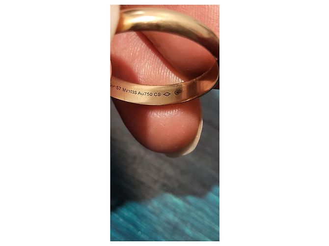 Cartier Trinity Große Modellgröße 57 - Gewicht 12,23 grs Silber Golden - Ansicht 8