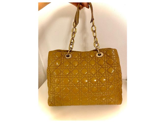 Borsa morbida Christian Dior grande gialla D'oro Giallo Sabbia Senape - vista 3