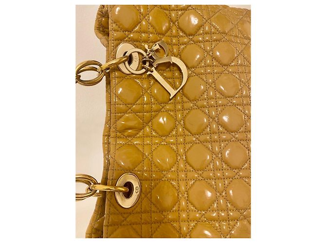 Borsa morbida Christian Dior grande gialla D'oro Giallo Sabbia Senape - vista 6