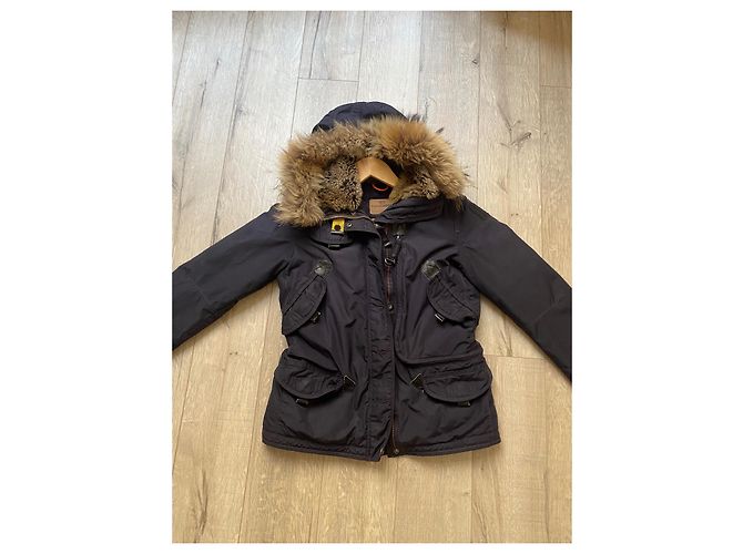 Giacca Parajumpers in pelliccia blu navy - vista 2