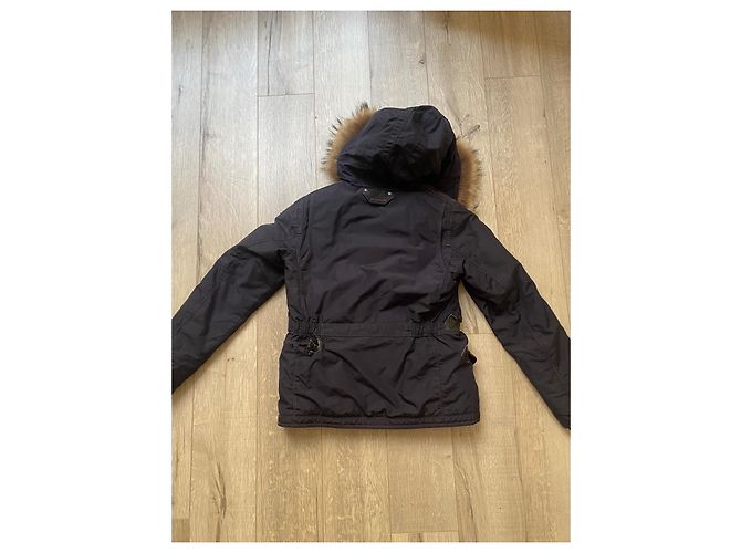 Giacca Parajumpers in pelliccia blu navy - vista 3