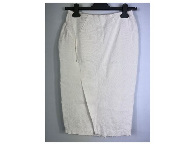 Falda lápiz blanca Tom Ford de viscosa Blanco - vista 3