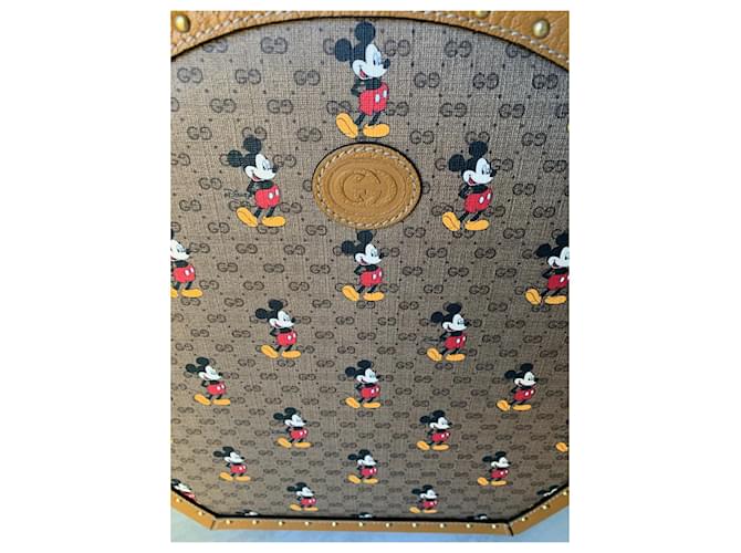 Disney x Gucci hat box Marrone chiaro - vista 2