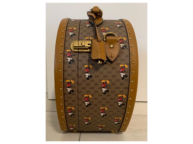 Disney x Gucci hat box Marrone chiaro - vista 4