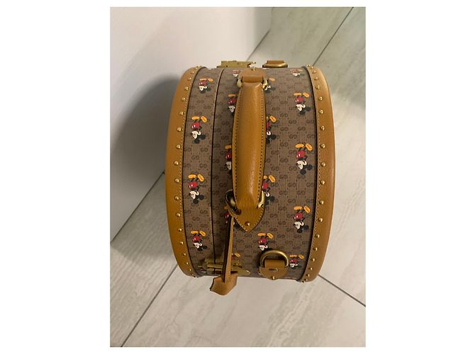 Disney x Gucci hat box Marrone chiaro - vista 6