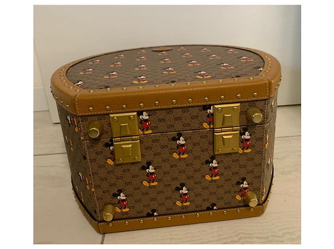 Disney x Gucci hat box Marrone chiaro - vista 7