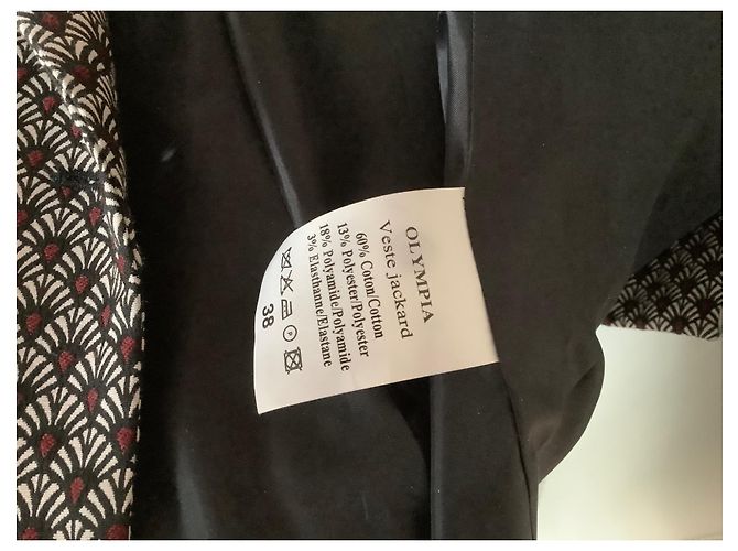 Giacca corta Hod Olympia Nera Bordeaux Bianca Multicolore - vista 4
