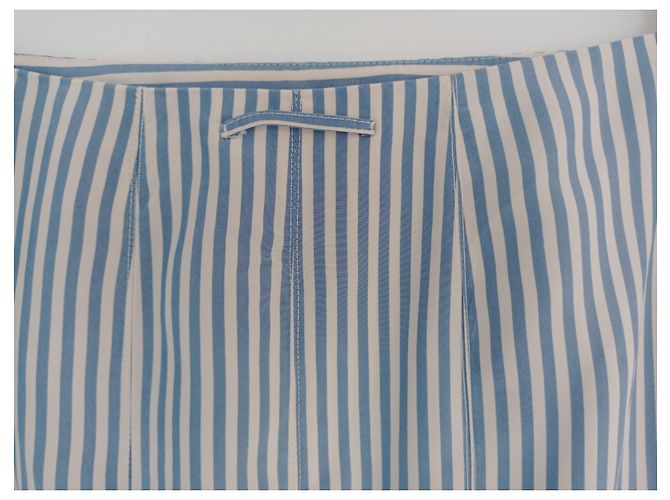 Falda de seda de Jean Paul Gaultier Azul claro - vista 9